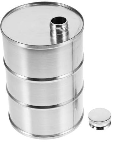 ROMISBABA Bouteille en acier inoxydable de 750 ml avec couvercle en métal bidon d'huile de lait de café étanche pour le camping