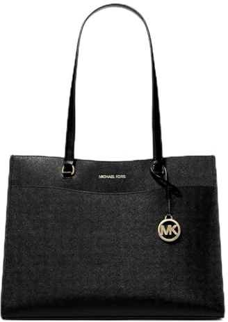 Borsa grande in pelle Saffiano con tasche, Jet Set Travel di Michael Kors