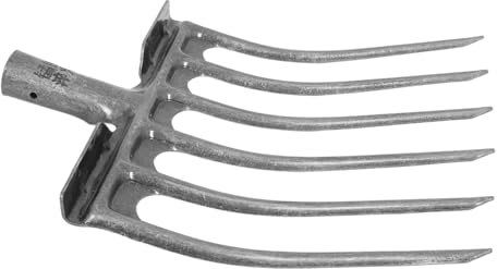 SUPVOX Forca Agricola in Acciaio 4- Rastrello Da Giardino Efficiente Smuove Il Terreno Facile Installazione