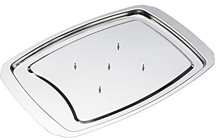 Edelstahl Truthahnbecken Braten Hähnchen Rack Braten Hühnerplatte Großer Truthahnbräter Pfanne für den täglichen Gebrauch zu Hause