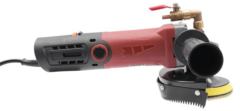 ieLsngai Lucidatrice Professionale a Umido 860 W, Lucidatrice per Calcestruzzo 6 Velocità Regolabile 5000 RPM, 100 mm Disco di Lucidatura, per Marmo, Piastrelle di Cemento, Granito