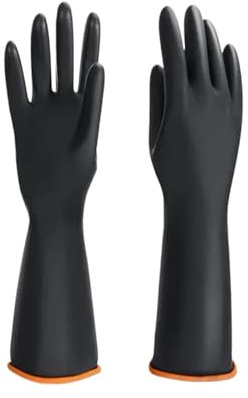 ZYFHYU Gants de Nettoyage en Latex, Doigts en Caoutchouc, Vaisselle de Cuisine, Outils de Cuisine, Gommage, Gants en Silicone Noirs pour la Cuisine