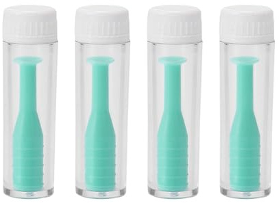 4 Ventouses Pour Lentilles De Contact,Ventouse Lentille Rigide,Ventouse Lentille Souple,Application Et Retrait De Lentilles De Contact,Compatible Avec Lentilles Rgp Et Souples