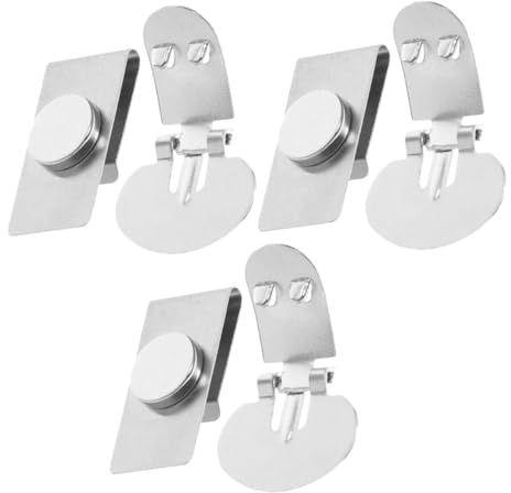 Abaodam 3 Paar Magnetische Unsichtbare Krawattenklammern Aus Edelstahl Für Herren Schonender Krawattenhalter Für Business Hochzeit Und Formelle Anlässe