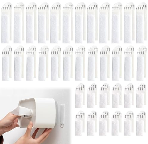 PORUPAEL 36-Pairs Picture Hanging Strips Heavy Duty - 3 Size No Nails Wall Stickers for Picture Hanging, Command Strips Style Adhesive, Wall Hanging Strips for Frames Posters Home Decor