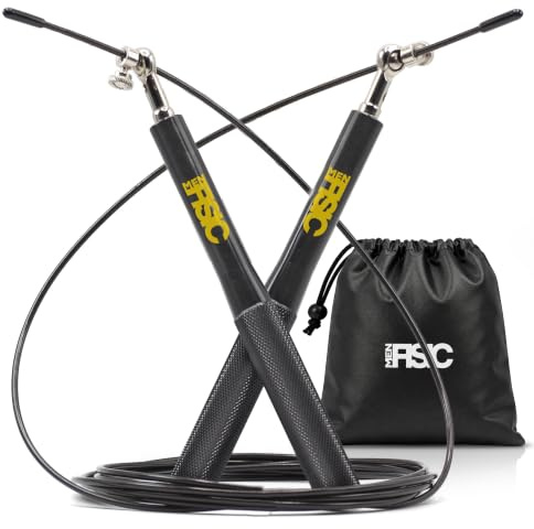 DISTOCK® Springseil mit Kugellager 3,5m Verstellbar Ideal für Crossfit & Boxen Schwarz oder Grau