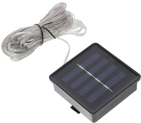 YOSADIER Catena Luminosa Solare per Ombrellone da Esterno Lampada Stringa LED Bianca Resistente per Giardino e Patio per Barbecue e Campeggio
