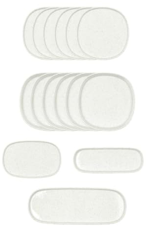 Bidasoa Elite Vajilla Porcelana 15 Piezas 15 Piezas Porcelana Apto Microondas