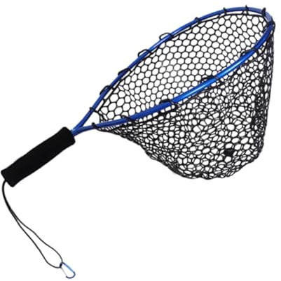 Landing Net Multifunctional Lightweight Fish Tool | Shrimp Catching Net for Beach Kayak Pond Outdoor Survival Stream Mountain Shallows Riverbeds