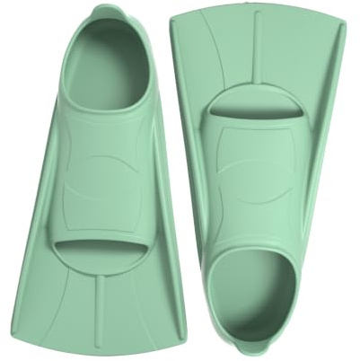Schwimmflossen Kinder, 100% Silikon Kurzflossen, Flossen Schnorchelflossen Kurz Taucherflossen Kurzschwimmflossen für Training und Lap Schwimmen für Kinder Erwachsene