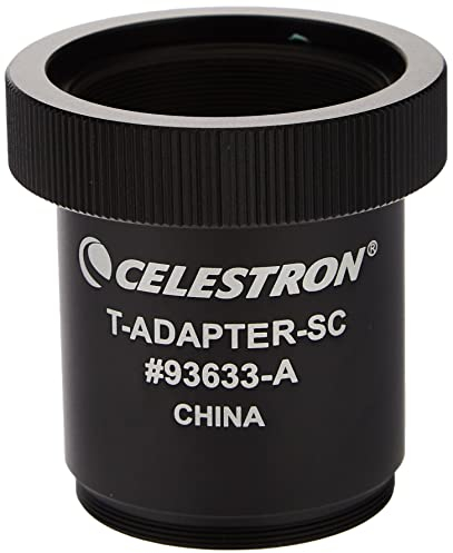 Celestron 93633-A SLR or DSLR T-Adapter (C5, 6, 8, 9.25, 11, 14), Black