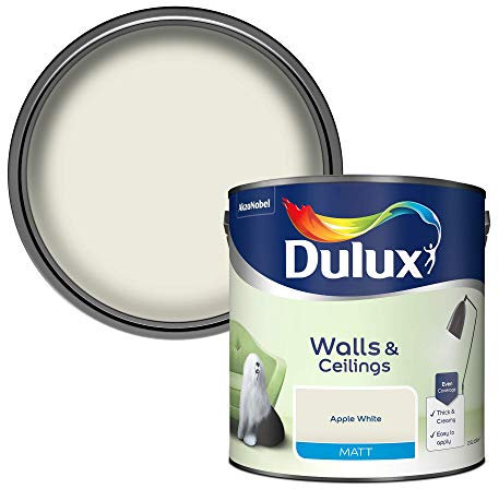 Dulux Du Matt, Apple White, 2.5 l (Pack of 1)