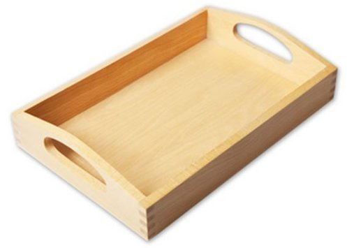 Small Wooden Tray Internal dimensions of base 28 x 18 cm (11 x 7) by Amazing child Montessori