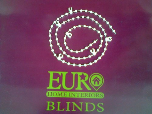 White Bottom Chain for 89mm/3.5 Vertical Blinds - 200 clips