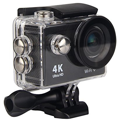 JIAN YA NA Action Cam, H9R WiFi wasserdicht Sport-Action-Kamera 1080P 4K Reise Camcorder, 170 Weitwinkel-Objektiv, 2 Stück Akku, Halterungen Kits inklusive