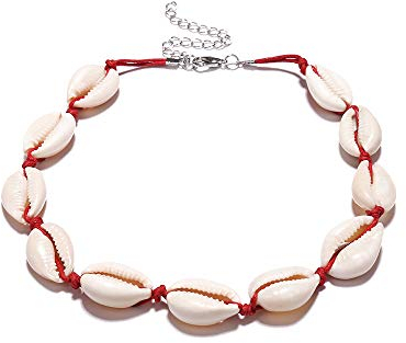 Yakiki Damen-Halskette Bohemian-Stil Muschelkette mit Kordel