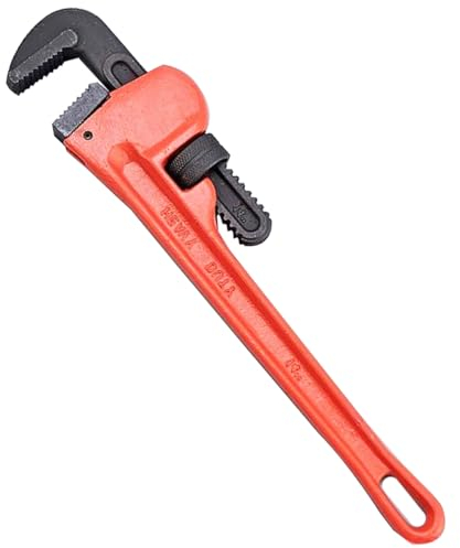 SagaSave Pipe Wrench 6 Stilsons Type Plumbing Wrench Heavy Duty Adjustable Shifting Monkey Spanner Tool for DIY Repairing and Plumbing (Maximum Clamping: 27mm)