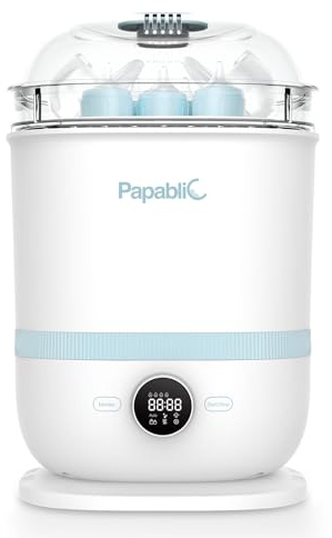 Papablic 6-in-1 Babyflaschen-Sterilisator und Trockner Pro