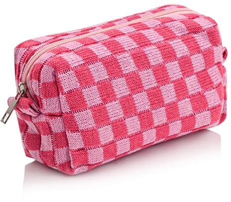 Neceser de Maquillaje y Viaje para Mujer - Organizador de Cosméticos Travel Essentials Pequeño (Rosa)