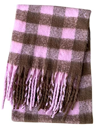 XIUH Winter Schals　Kuschelige Warme　mit Baumwolle Fransen Dreieck Schal　Kuschelig XXL Frauen Geschenke Kaschmir Schal Frauen loop schal damen