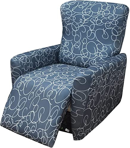 Ruhesessel Bezüge, Stretch Relaxsessel Bezug 4-Teilig Elastischer Antirutsch Husse Relaxsessel Sesselbezug, Überzug für Relaxsessel Sesselschoner für Fernsehsessel Abnehmbare Waschbar ( Color : #20#21
