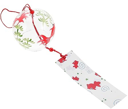 Beavorty Japanische Glas-windglocke Handgefertigtes Kunstwerk Für Garten Und Zuhause Dekorative Und Fensteranhänger Kreatives Platzsparendes Design Für Innen Und Außenbereiche