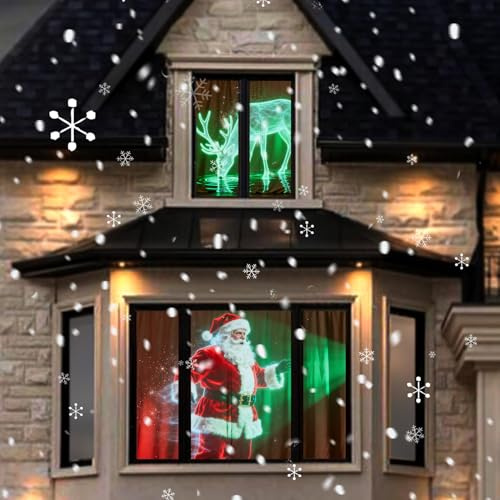 50 x 89 Holographic Rear Projection Screen, with Mounting Foldable and Portable Anti Crease Indoor Projection Double Sided Video Projector Screen, for Projecting Halloween Videos, Film Night