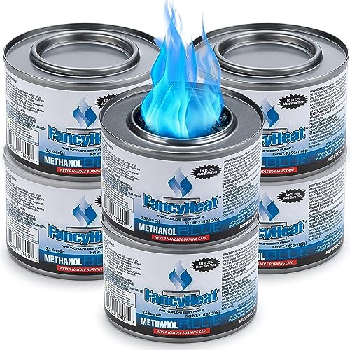 12 Food Warmer Gel Cans for Chafing Dish - Buffet Food Warmers, Burners for Food Warmer, Catering Dishes - Disposable Chafing Burners to Keep Food Warm