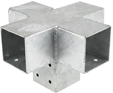 Wovar Connexion d'angle Pergola pour poteaux 7 x 7 cm modèle Cross - Par Pièce