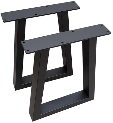 Tischkufen 2 Stuck,Tischbeine Metall,Tischgestell,Premium Stabil Tischkufen,Möbelfüße Aus Metall,Tischgestell, Couchtisch, Esstisch, Schreibtisch, Wohnzimmertisch,Sitzbank,Couchtisch ( Color : Black ,