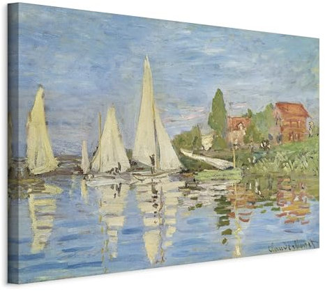 murando Tableau acoustique Claude Monet 90x60 cm - 1 partie avec mousse acoustique absorption du son isolation Impression sur Toile Intissé Grands Maîtres peinture l-G-10016-b-a