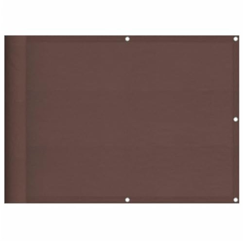 vidaXL Paravento da Balcone Marrone 75x700 cm 100% Poliestere Oxford