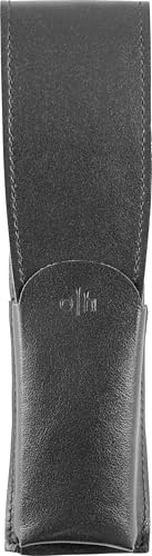 Otto Hutt 989512 - Funda de piel para guardar y proteger los instrumentos de escritura, apto para 2 instrumentos de escritura, tamaño: 16 x 4,5 cm