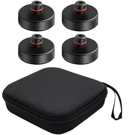 TKSE Cuscinetto Antiscivolo per Sollevatore, 4 Pezzi per Tesla Model 3/S/X/Y Tampone per il Punto di Sollevamento Adattatore per Cric Idraulico Protezione Sottoscocca Auto