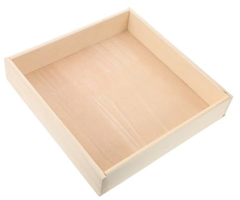 VICASKY Children's Sandbox Entertainment Sand Tray box for Portable Tray Outdoor Toys for Portable Outdoor Wooden Beige