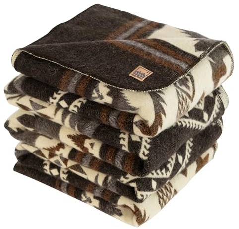 URQUKUMA - Alpaca Blanket - Premium Alpaca Wool Throw Blanket for Cozy Comfort - Warm Alpaca Wool Blanket - Variegated - Made by Artisans in The Heart of The Mountains of Ecuador