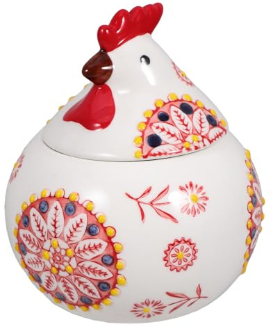 Cabilock Barattolo Di Ceramica a Forma Di Con Coperchio Sigillante Contenitore Decorativo Per Condimenti in Cucina Ideale Per Biscotti Snack E Dolci Pasquali