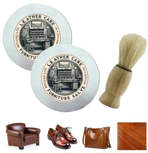 Générique 2 Set Baume D'antan pour Le Cuir, Furniture Collective Salve, Baume Recolorant Cuir Rénovateur De Cuir pour Canapés,Fauteuils,Sièges De Voiture,Entretien intérieur,Ravive La Couleur