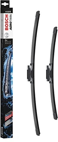 Escobilla limpiaparabrisas Bosch Aerotwin A115S, Longitud: 600mm/450mm – 1 juego para el parabrisas (frontal)