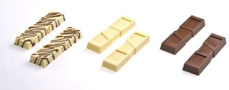 Martellato MA1911 8 Part Polycarbonate Praline Mould, 103 x 29 x 12.5 mm, Transparent