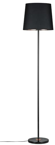 Paulmann 79612 Neordic Stehleuchte Enja max. 1x20W Stehlampe für E27 Lampen Standleuchte mit Stoffschirm Schwarz/Kupfer 230V ohne Leuchtmittel