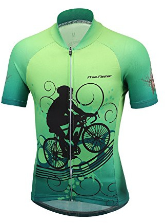 LSERVER Maillot de Cyclisme Manches Courtes pour Enfant