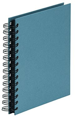 Rössler SOHO mini Fotoalbum zum Einkleben | Fotoalbum schwarze Seiten | Fotoalbum zum selbstgestalten | Photo Album | Fotoalbum klein | 180x180mm | 1 Stück | Farbe: Blau | Denim | Mini Fotobuch zum Einkleben mit schwarzen Seiten für Fotos, Erinnerungen und kreative Gestaltung