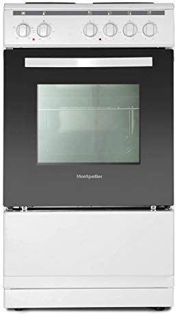 MSE46W 50cm 4 Hotplate Burners Single Cavity Electric Cooker White