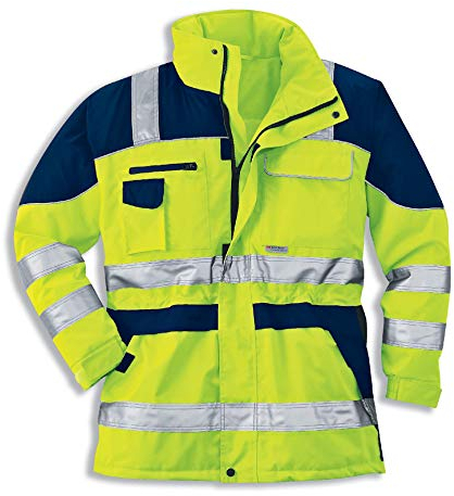 Uvex Construction Protection Flash Herren-Arbeitsjacke - Warngelbe Männer-Sicherheitsjacke - Sehr Gute Thermoisolierung 6XL