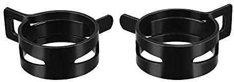 uxcell Steel Band Clamp 25mm Inner Dia Fit 26.5-29mm OD Hose Spring Band Type Action Fuel Line Silicone Tube Clip Clamp Black 10Pcs