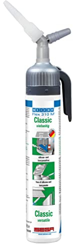 WEICON Flex 310 M Classic, grau, 200 ml | MS-Polymer-Kleber, elastischer Dichtstoff, haftstark, überstreichbar, für Innen und Außen