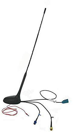 Autodachantenne Dab Antenne Auto Universal Dachadapter Booster Verstärker Funksignalempfänger mit Verlängerungskabel Schwarz