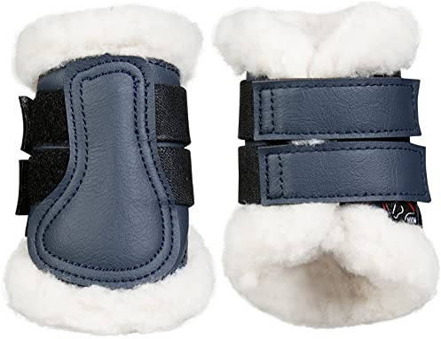 HKM 12734 Paire de guêtres Confort en Similicuir avec Doublure en Peluche Shetty Mini Shetty