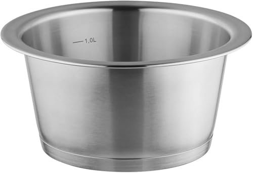 Quick Clack Pro Kochtopf Induktion 16cm | Stapelbar & Platzsparend | Für alle Herdarten | Spülmaschinenfest | Edelstahl Schüssel | Kleiner Topf 1,5L Induktion | Topf Edelstahl 16 cm